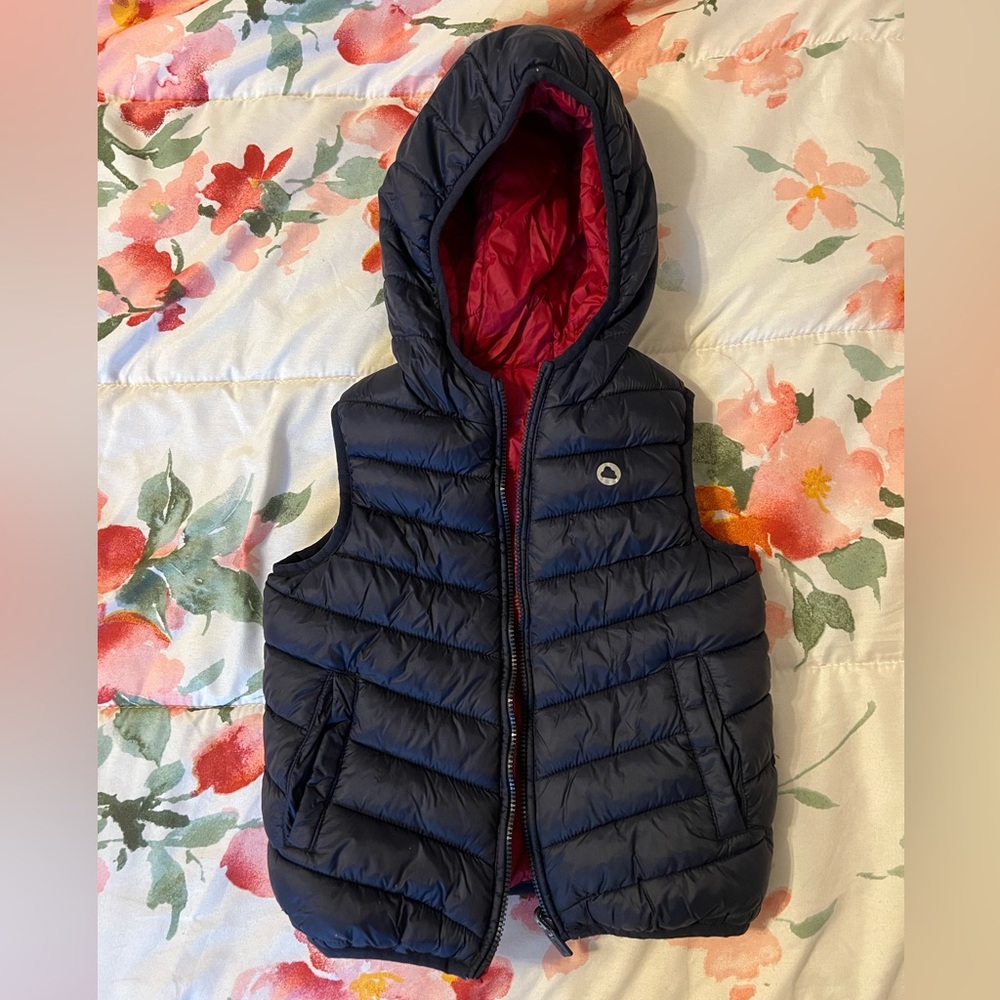Mayoral Reversible Hooded Puffer Vest 2T